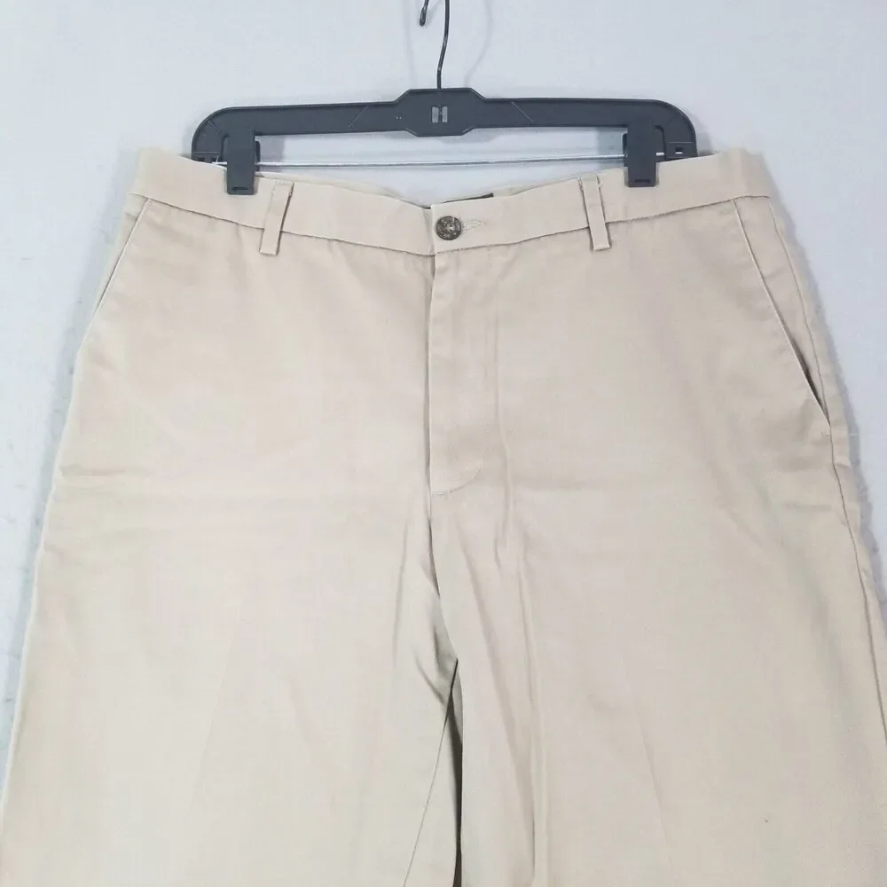 Dockers D2 signature khaki pants men's 34 x 29 beige regular fit preppy‎